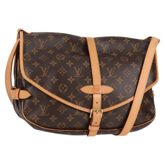 LOUIS VUITTON Monogram Saumur 35 Shoulder Bag M42254 - Picture 1 of 16